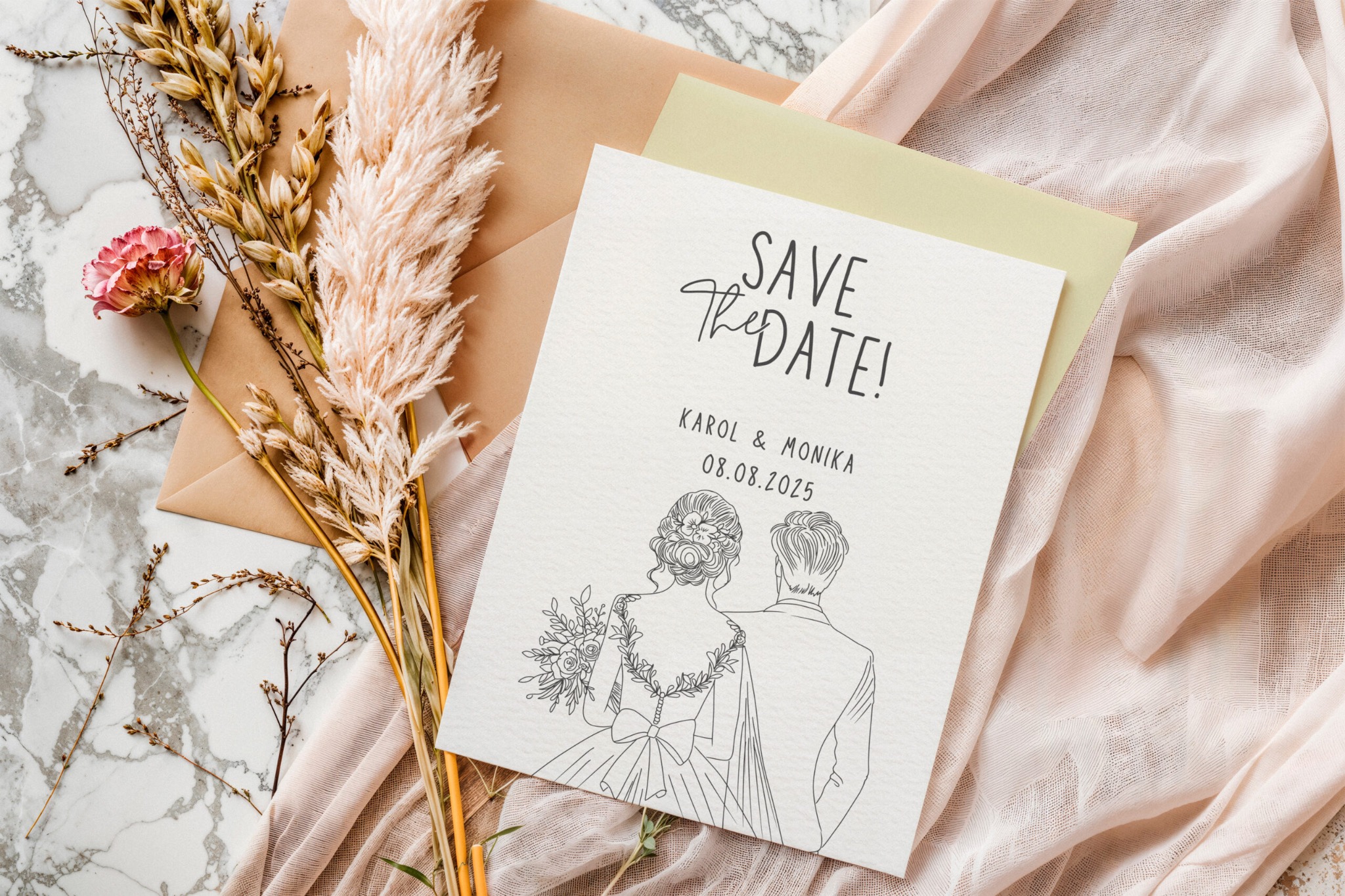 Przykładowe zaproszenie Save the Date